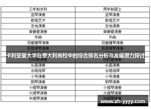 卡利亚里大学在意大利高校中的综合排名分析与发展潜力探讨